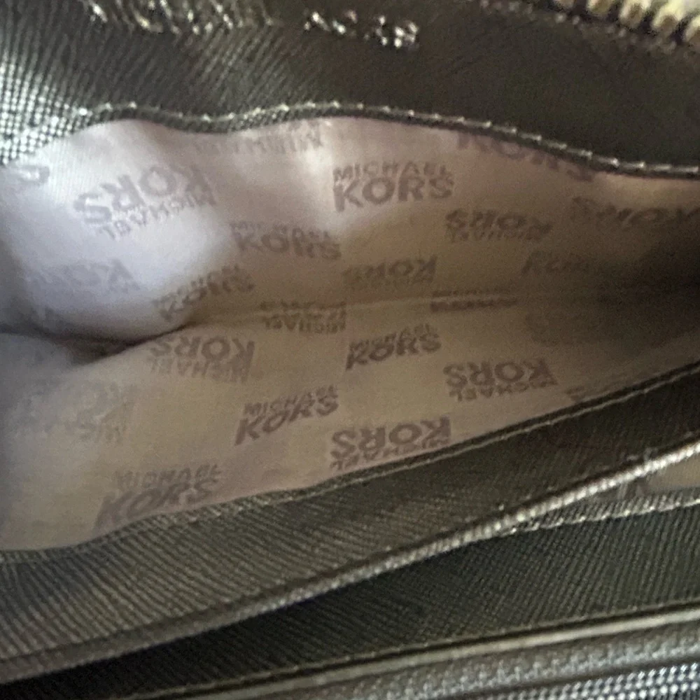 Michael Kors Studded Jet Set Zip Around Zipper Wallet